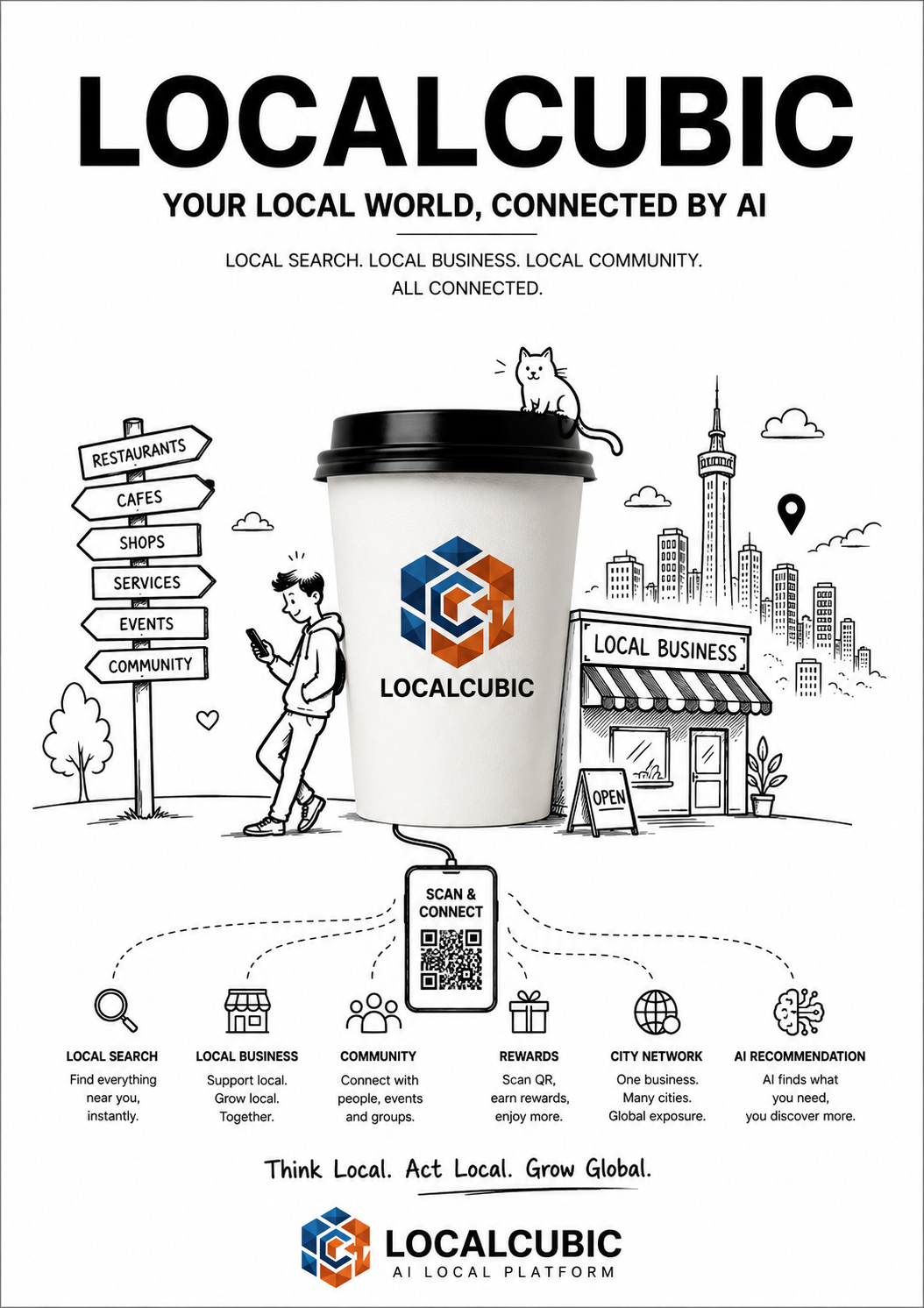 LOCALCUBIC AI Local Platform poster